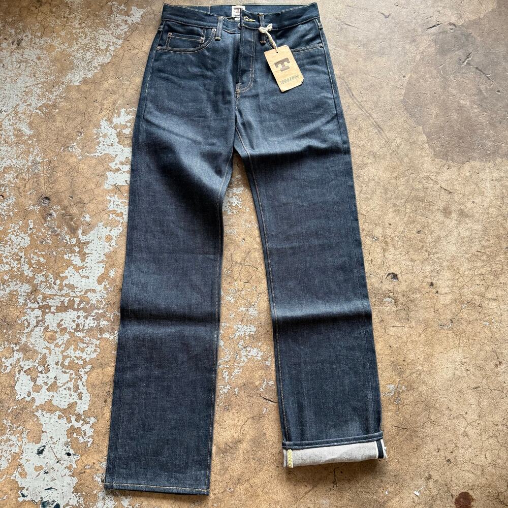 NWT Tellason Ankara Straight Leg White Oak Cone Selvedge Denim 12.5oz 28x30 New